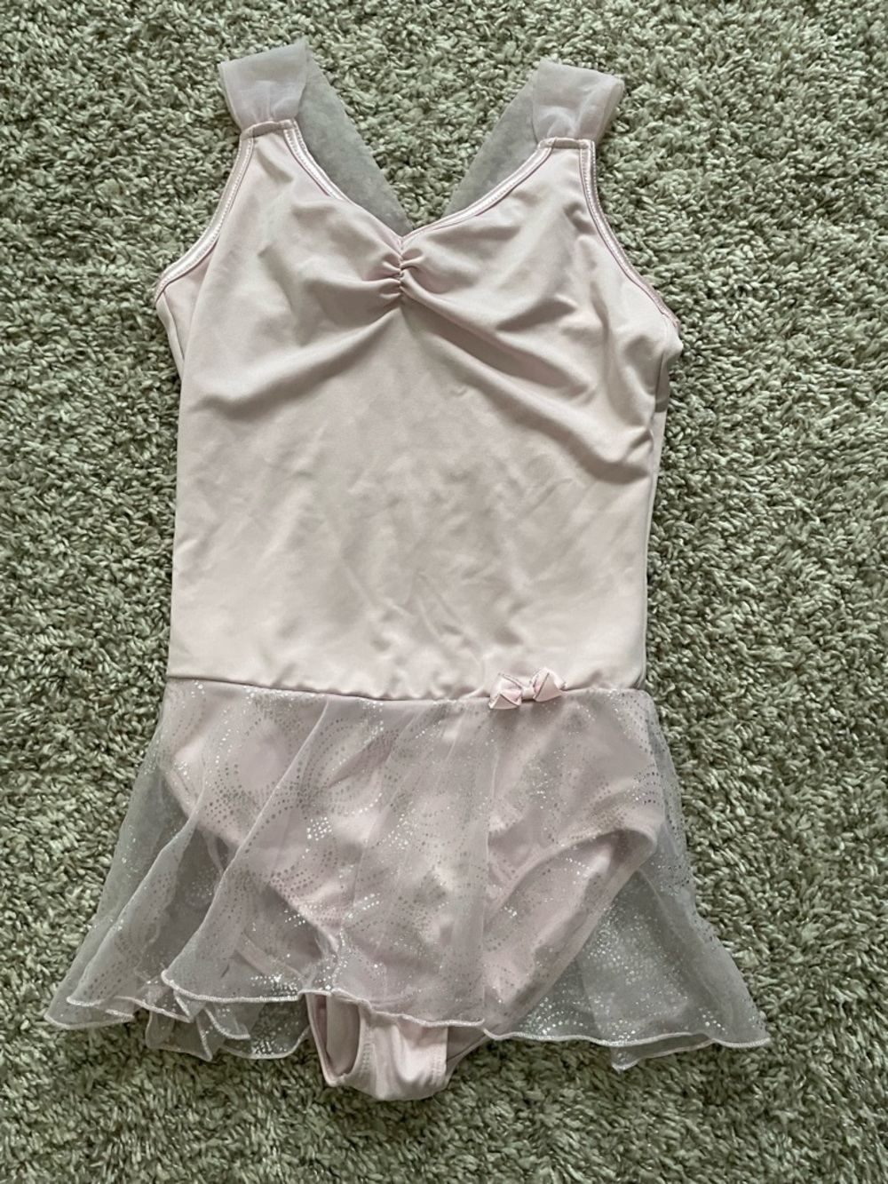 Danskin Now Light Pink Ballet Leotard with Sparkle Tulle Skirt